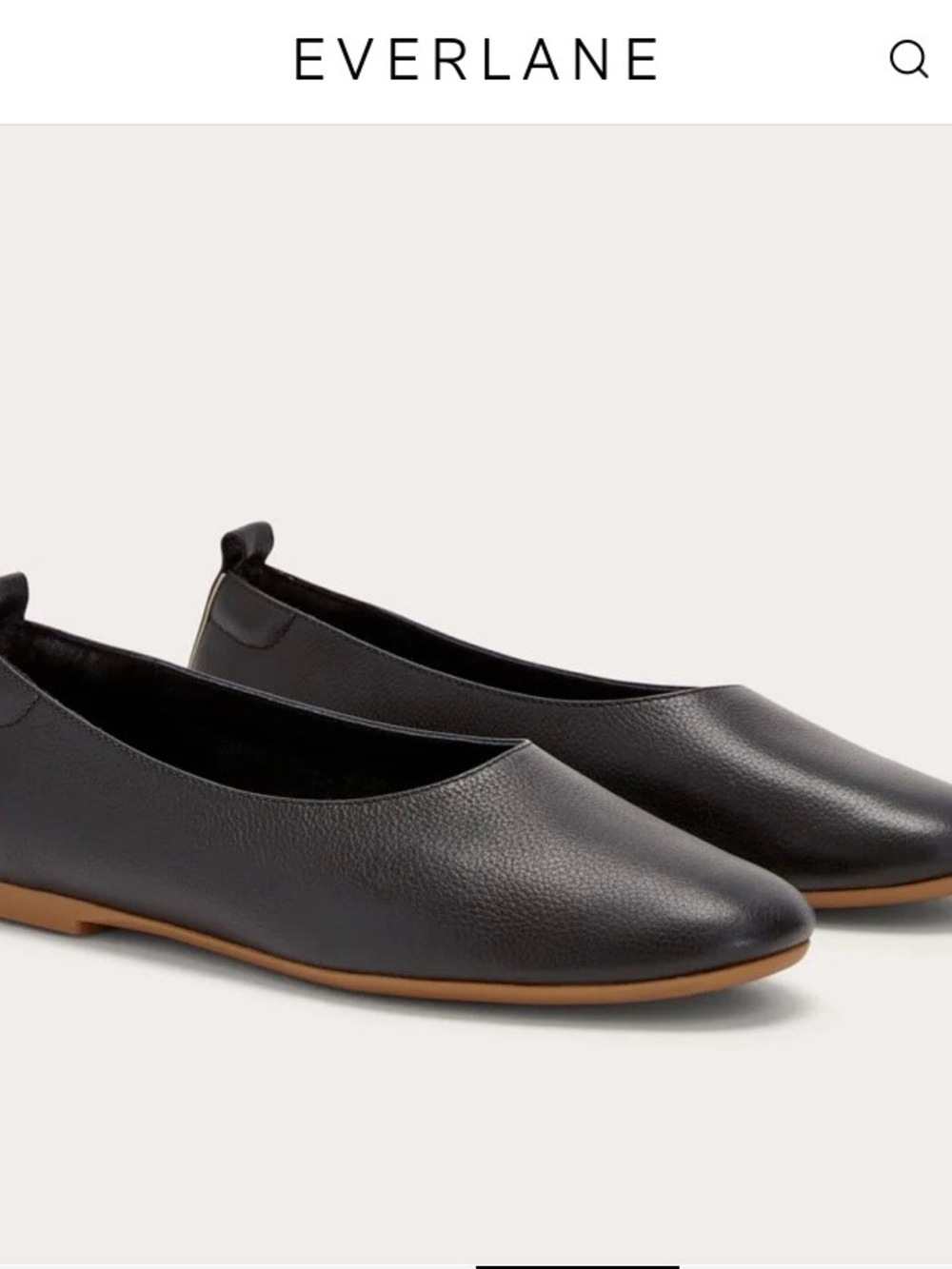 EVERLANE THE DAY FLAT IN BLACK. Sz10- VGUC